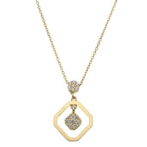Gargantilla oro 18kl circonitas