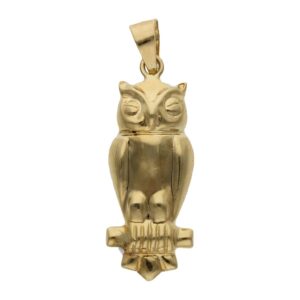 Colgante oro 18kl buho