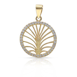 Colgante oro 18kl circonitas