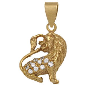 Colgante oro 18kl horoscopo leo