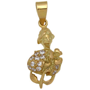 Colgante oro 18kl horoscopo virgo
