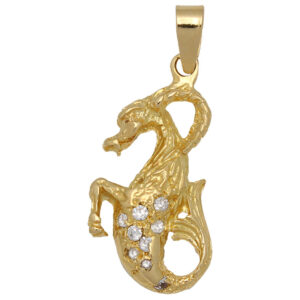 Colgante oro 18kl horoscopo capricornio
