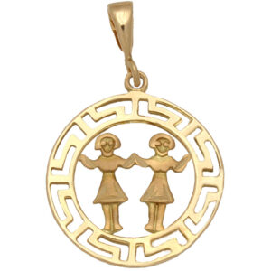 Colgante oro 18kl horoscopo geminis