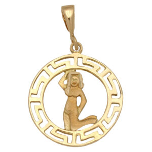 Colgante oro 18kl horoscopo virgo