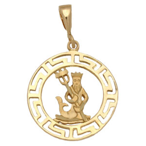 Colgante oro 18kl horoscopo acuario
