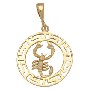 Colgante oro 18kl horoscopo escorpio