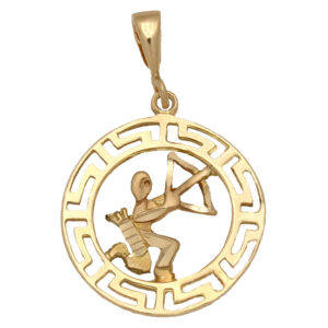 Colgante oro 18kl horoscopo sagitario