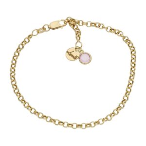 Pulsera mi historia oro 18kl 3mm - rosa