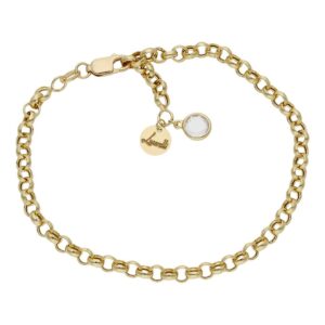 Pulsera mi historia oro 18kl 4mm - circonita
