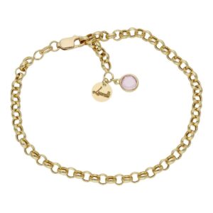 Pulsera mi historia oro 18kl 4mm - rosa