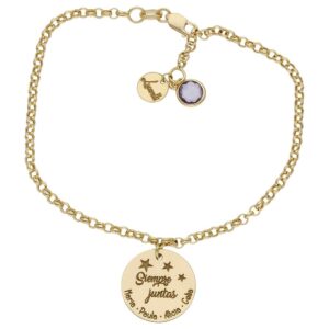 Pulsera mi historia oro 18kl amigas