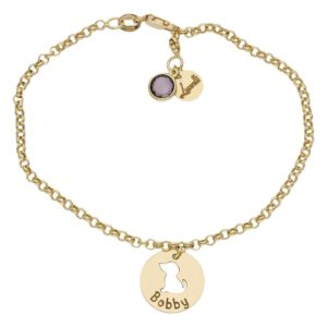 Pulsera mi historia oro 18kl mascota