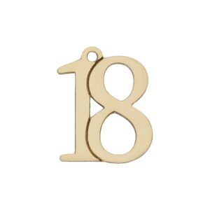 Mi historia - abalorio oro 18kl numeros