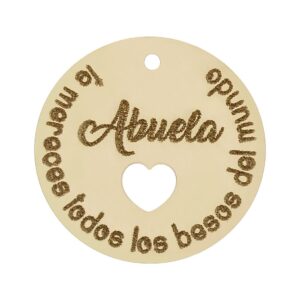 Mi historia - abalorio oro 18kl frase abuela
