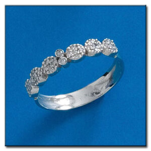 Sortija oro blanco 18kl diamantes