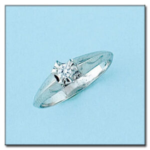 Sortija oro blanco 18kl diamante