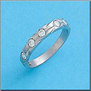 Sortija oro blanco 18kl diamantes