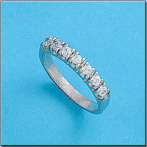 Sortija oro blanco 18kl diamantes