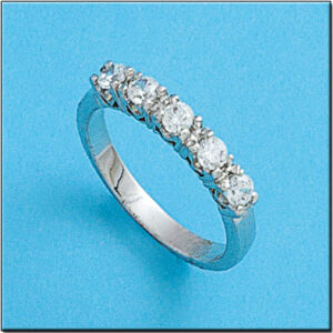Sortija oro blanco 18kl diamantes