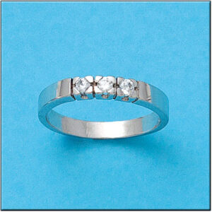 Sortija diamantes oro blanco 18kl