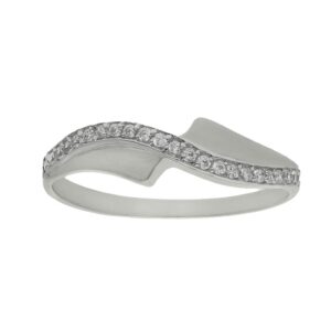 Sortija oro blanco 18kl diamantes