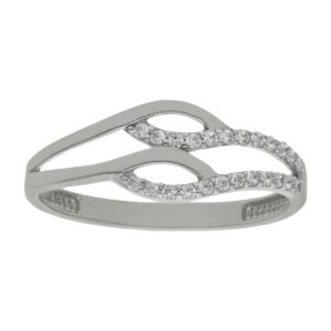 Sortija oro blanco 18kl diamantes