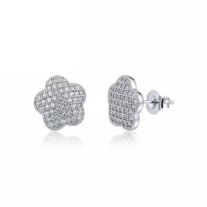 Pendientesn oro blanco 18kl diamantes