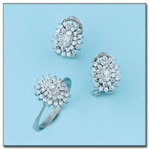 Sortija oro blanco 18kl diamantes