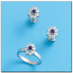 Sortija oro blanco 18kl diamantes