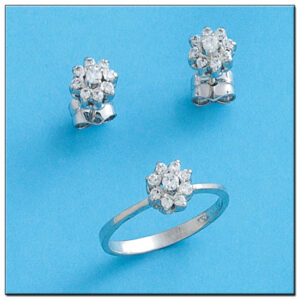Sortija oro blanco 18kl diamantes