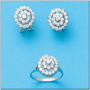 Sortija oro blanco 18kl diamantes