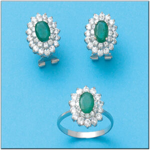 Sortija oro blanco 18kl diamantes