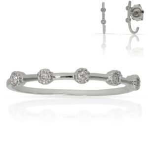 Sortija oro blanco 18kl diamantes