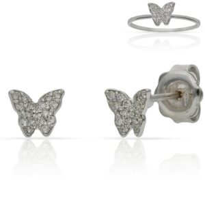 Pendientes oro blanco 18kl diamantes