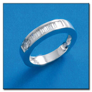 Sortija oro blanco 18kl diamantes