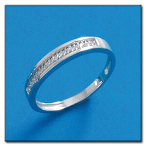 Sortija oro blanco 18kl diamantes