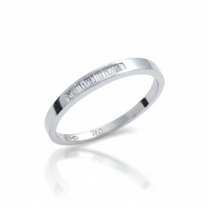 Sortija oro blanco 18kl diamantes - stock