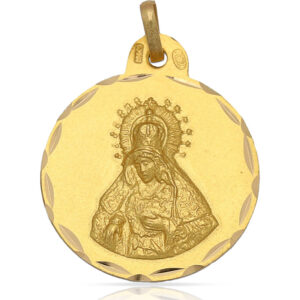Medalla oro 18kl v. de la macarena - 21mm