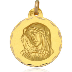 Medalla oro 18kl dolorosa - 21mm