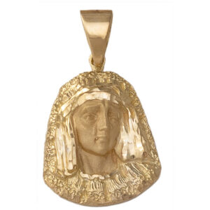 Medalla oro 18kl v. macarena - 23x30mm