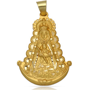 Medalla oro 18kl v. del rocio - 38x53mm
