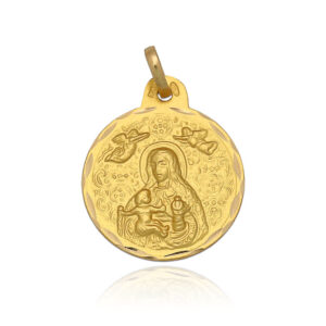 Medalla oro 18kl v. de cinta - 15mm