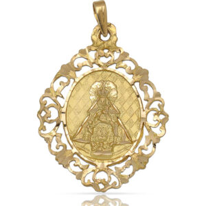 Medalla oro 18kl v. de cortes - 29x40mm