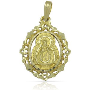 Medalla oro 18kl v.de la fuensanta-21x27mm