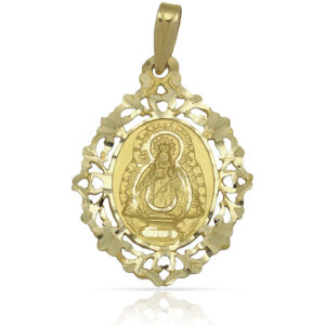 Medalla oro 18kl v.de la fuensanta-22x30mm