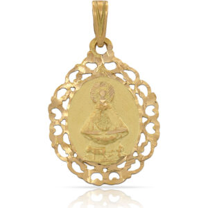 Medalla oro 18kl v. de lidon - 19x26mm