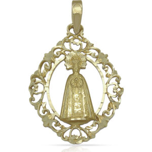 Medalla oro 18kl v. de la asuncion - 28x37mm