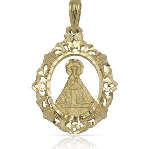 Medalla oro 18kl v. de guadalupe - 21x28mm