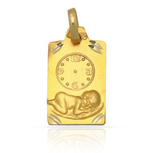 Medalla oro 18kl reloj - 11x16mm