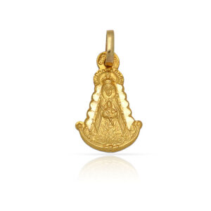 Medalla oro 18kl v. del rocio - 11x18mm